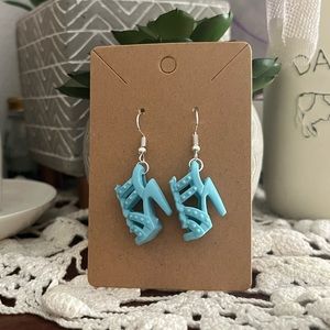 *3 for $20*  Light Blue Heeled Sandal Barbie Shoe Earrings